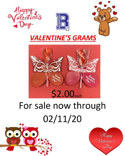 Valentine's Day Grams On Sale